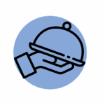 Illustration du métier de serveuse.