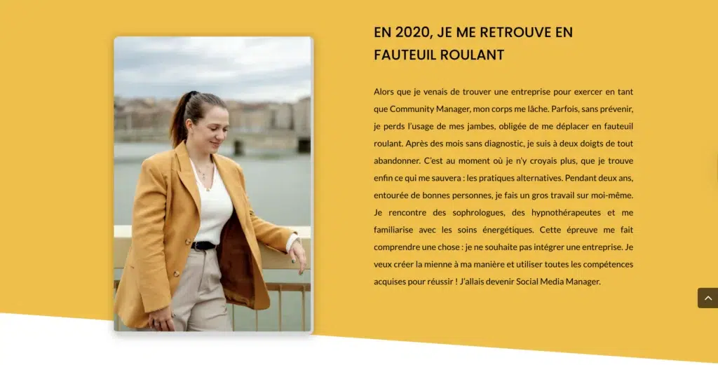 Capture d'écran projet comcoline storytelling 3
