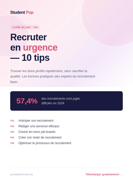 Illustration du livre blanc student pop